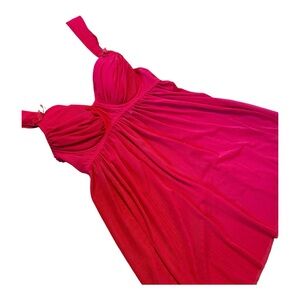 La Vie En Rose Babydoll Lingerie Medium Underwire Red Sheer Valentines Day Sexy